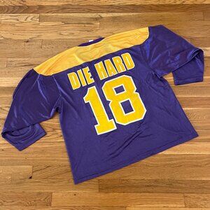 Los Angeles Kings Vintage 80s Dave Taylor Die Hards Purple Gold Jersey - L
